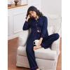 imageEkouaer Womens Pajama Sets Long Sleeve Sleepwear Soft Button Down Pjs 2 Piece Loungewear witn Pants SXXLNavy