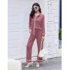 imageEkouaer Womens Pajama Sets Long Sleeve Sleepwear Soft Button Down Pjs 2 Piece Loungewear witn Pants SXXLOld Rose
