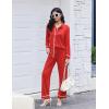 imageEkouaer Womens Pajama Sets Long Sleeve Sleepwear Soft Button Down Pjs 2 Piece Loungewear witn Pants SXXLRed