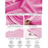 imageEkouaer Womens Ribbed Knit Lounge Set Short Sleeve Top and Long Pants Soft Pajama Set 2 Piece Sleepwear with PocketsHot Pink