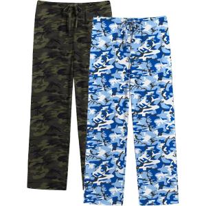 imageEkouaer Mens Pajama Pants Lounge Pants with Pockets Soft Sleep Pants Loose Fit Pj Bottoms with Drawstring SXXLBlue Camouflagegreen Camouflage