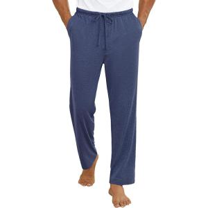 imageEkouaer Mens Pajama Pants Lounge Pants with Pockets Soft Sleep Pants Loose Fit Pj Bottoms with Drawstring SXXLNavy Blue
