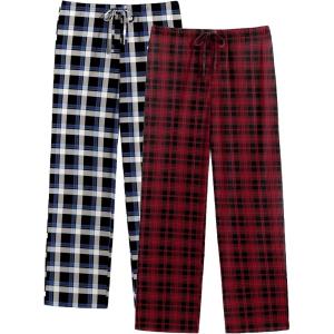 imageEkouaer Mens Pajama Pants Lounge Pants with Pockets Soft Sleep Pants Loose Fit Pj Bottoms with Drawstring SXXLRed Plaidblue Plaid