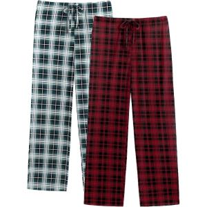 imageEkouaer Mens Pajama Pants Lounge Pants with Pockets Soft Sleep Pants Loose Fit Pj Bottoms with Drawstring SXXLRed Plaidgreen Plaid