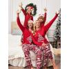 imageEkouaer Matching Family Sets Christmas Pajamas Set Xmas PJS Sleepwear Soft Christmas Matching Jammies01 Red Santa Claus