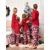 imageEkouaer Matching Family Sets Christmas Pajamas Set Xmas PJS Sleepwear Soft Christmas Matching Jammies01 Red Santa Claus