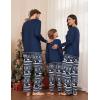 imageEkouaer Matching Family Sets Christmas Pajamas Set Xmas PJS Sleepwear Soft Christmas Matching JammiesBlue Snowflakes