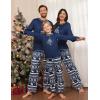 imageEkouaer Matching Family Sets Christmas Pajamas Set Xmas PJS Sleepwear Soft Christmas Matching JammiesBlue Snowflakes