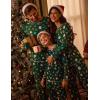 imageEkouaer Matching Family Sets Christmas Pajamas Set Xmas PJS Sleepwear Soft Christmas Matching JammiesGreen Santa