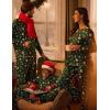 imageEkouaer Matching Family Sets Christmas Pajamas Set Xmas PJS Sleepwear Soft Christmas Matching JammiesGreen Santa