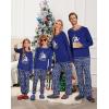 imageEkouaer Matching Family Sets Christmas Pajamas Set Xmas PJS Sleepwear Soft Christmas Matching JammiesNavy Elk Snowflake