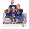imageEkouaer Matching Family Sets Christmas Pajamas Set Xmas PJS Sleepwear Soft Christmas Matching JammiesNavy Elk Snowflake