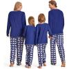 imageEkouaer Matching Family Sets Christmas Pajamas Set Xmas PJS Sleepwear Soft Christmas Matching JammiesNavy Polar Bear
