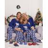 imageEkouaer Matching Family Sets Christmas Pajamas Set Xmas PJS Sleepwear Soft Christmas Matching JammiesNavy Polar Bear