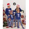 imageEkouaer Matching Family Sets Christmas Pajamas Set Xmas PJS Sleepwear Soft Christmas Matching JammiesNavy Polar Bear