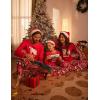 imageEkouaer Matching Family Sets Christmas Pajamas Set Xmas PJS Sleepwear Soft Christmas Matching JammiesRed