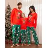 imageEkouaer Matching Family Sets Christmas Pajamas Set Xmas PJS Sleepwear Soft Christmas Matching JammiesRed Christmas