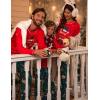 imageEkouaer Matching Family Sets Christmas Pajamas Set Xmas PJS Sleepwear Soft Christmas Matching JammiesRed Christmas