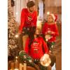 imageEkouaer Matching Family Sets Christmas Pajamas Set Xmas PJS Sleepwear Soft Christmas Matching JammiesRed Christmas