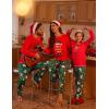 imageEkouaer Matching Family Sets Christmas Pajamas Set Xmas PJS Sleepwear Soft Christmas Matching JammiesRed Christmas