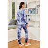imageEkouaer Womens Pajamas Sets Long Sleeve Tops with Jogger Pants Soft Pjs Lounge Set Outfits with PocketsBlue Star