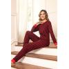 imageEkouaer Womens Pajamas Sets Long Sleeve Tops with Jogger Pants Soft Pjs Lounge Set Outfits with PocketsRed Plaid