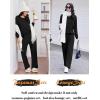 imageEkouaer Lounge Sets for Women Comfy Ribbed Knit Pajamas Fall Long Sleeve Sleepwear 2 Piece Casual LoungewearSXXLBlack