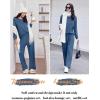 imageEkouaer Lounge Sets for Women Comfy Ribbed Knit Pajamas Fall Long Sleeve Sleepwear 2 Piece Casual LoungewearSXXLBlue