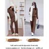 imageEkouaer Lounge Sets for Women Comfy Ribbed Knit Pajamas Fall Long Sleeve Sleepwear 2 Piece Casual LoungewearSXXLBrown