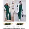 imageEkouaer Lounge Sets for Women Comfy Ribbed Knit Pajamas Fall Long Sleeve Sleepwear 2 Piece Casual LoungewearSXXLDark Green
