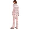 imageEkouaer Womens Pajamas Long Sleeve Sleepwear Casual Button Down Loungewear Soft Pjs Set SXXLChristmas Reindeer
