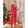 imageEkouaer Womens Pajamas Long Sleeve Sleepwear Casual Button Down Loungewear Soft Pjs Set SXXLChristmas Snowman