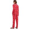 imageEkouaer Womens Pajamas Long Sleeve Sleepwear Casual Button Down Loungewear Soft Pjs Set SXXLChristmas Snowman