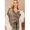 imageEkouaer Womens Pajamas Long Sleeve Sleepwear Casual Button Down Loungewear Soft Pjs Set SXXLLeopard
