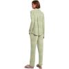 imageEkouaer Womens Pajamas Long Sleeve Sleepwear Casual Button Down Loungewear Soft Pjs Set SXXLLight Green