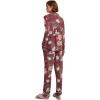 imageEkouaer Womens Pajamas Long Sleeve Sleepwear Casual Button Down Loungewear Soft Pjs Set SXXLRed Floral