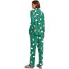imageEkouaer Womens Pajamas Long Sleeve Sleepwear Casual Button Down Loungewear Soft Pjs Set SXXLSanta Claus