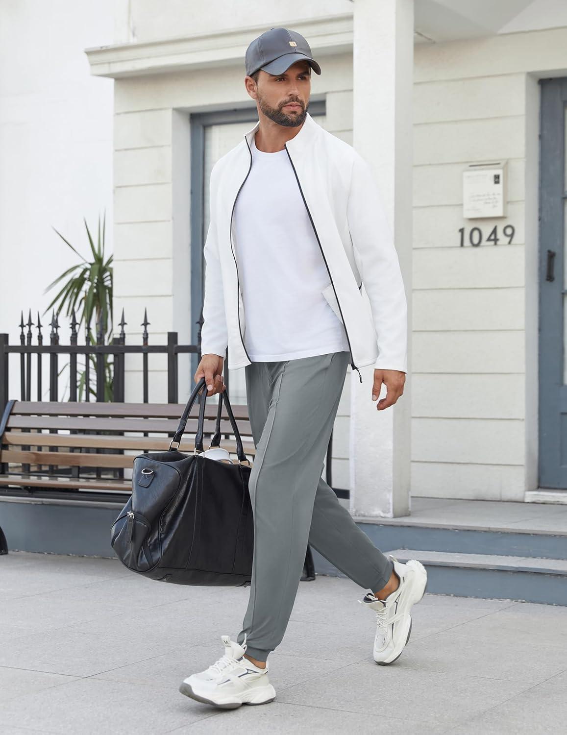 imageEkouaer Mens Pajama Pants Ultra Lightweight Pjs Bottoms Soft Sleep Jogger Pants with Pocket DrawstringLight Grey