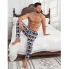 imageEkouaer Mens Pajama Pants Ultra Lightweight Pjs Bottoms Soft Sleep Jogger Pants with Pocket DrawstringBlue Plaid