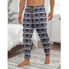 imageEkouaer Mens Pajama Pants Ultra Lightweight Pjs Bottoms Soft Sleep Jogger Pants with Pocket DrawstringBlue Plaid