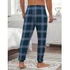imageEkouaer Mens Pajama Pants Ultra Lightweight Pjs Bottoms Soft Sleep Jogger Pants with Pocket DrawstringGreen Plaid