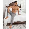 imageEkouaer Mens Pajama Pants Ultra Lightweight Pjs Bottoms Soft Sleep Jogger Pants with Pocket DrawstringGrey Heather