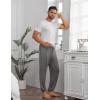 imageEkouaer Mens Pajama Pants Ultra Lightweight Pjs Bottoms Soft Sleep Jogger Pants with Pocket DrawstringMgray