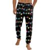 imageEkouaer Mens Pajama Pants Ultra Lightweight Pjs Bottoms Soft Sleep Jogger Pants with Pocket DrawstringXmas Light Bulbs