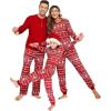 imageEkouaer Family Christmas Pajamas Matching Sets Womens Mens Pjs Long Sleeve Sleepwear Holiday Lounge Sets01 Redsnowflake
