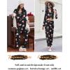imageEkouaer Women Pajamas Set Long Sleeve Sleepwear Button Down Pjs Soft 2 Piece Loungewear with Long PantsBlack With Pink Hearts