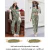 imageEkouaer Women Pajamas Set Long Sleeve Sleepwear Button Down Pjs Soft 2 Piece Loungewear with Long PantsChristmas Green