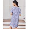 imageEkouaer Cotton Nightgowns for Women Oversized Sleepshirt Tshirt Night Gown Short Sleeve Night Shirt Casual Soft SleepwearFloral Purple