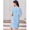 imageEkouaer Cotton Nightgowns for Women Oversized Sleepshirt Tshirt Night Gown Short Sleeve Night Shirt Casual Soft SleepwearMoon Star