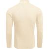 imageEkouaer Mens Turtleneck Shirts Ribbed Lightweight Sweater Long Sleeve Casual Pullover Thermal Undershirts SXXLLight Beige